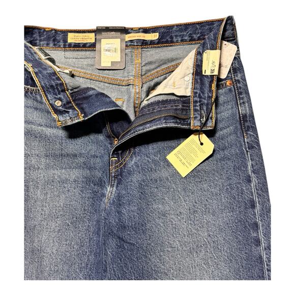 NWT Free People- Levi's Ribcage Wide leg Jeans 27 x32 Boho Hippie - Picture 3 of 10